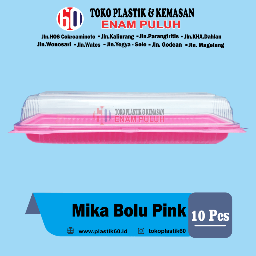 Mika bolu pink (10 pcs)