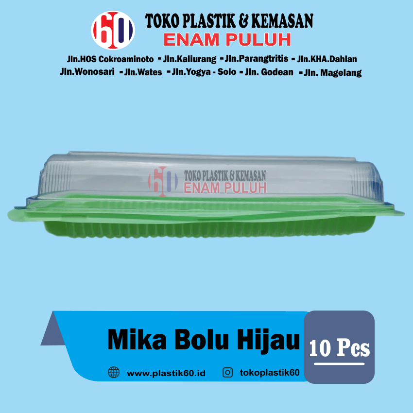 Mika bolu hijau (10 pcs)