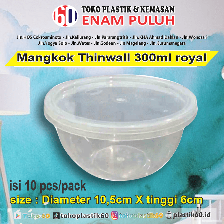 Mangkok thinwall 300 ml royal (10pcs)