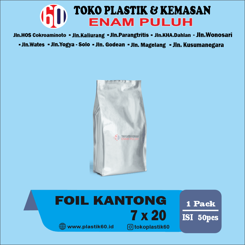 Foil kantong gaset 07x20 (50pcs)