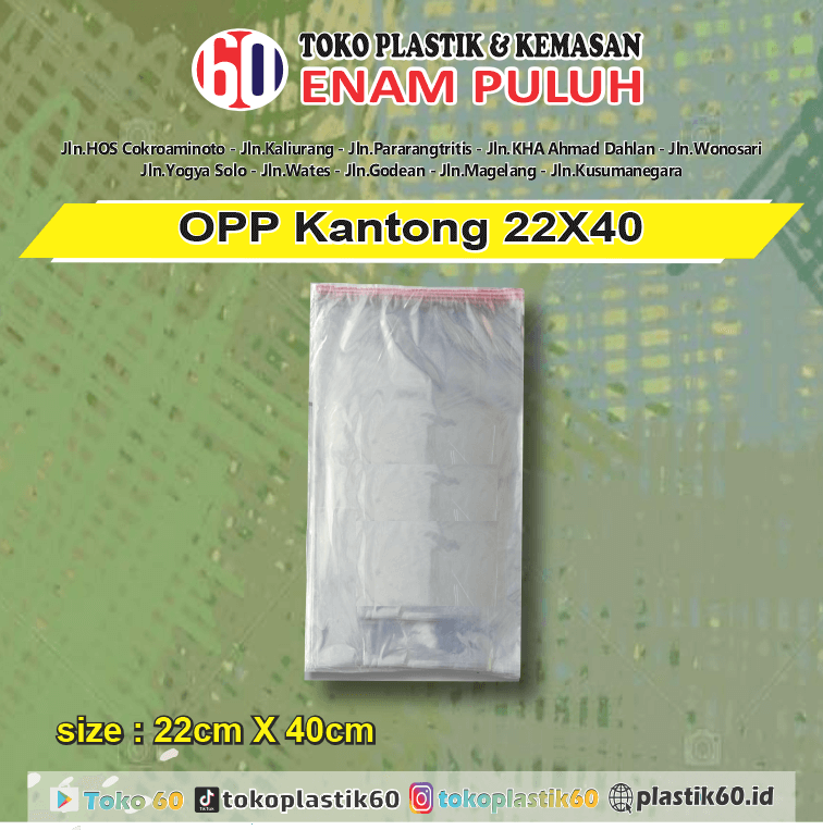 Opp kantong 22x40 (per pax)