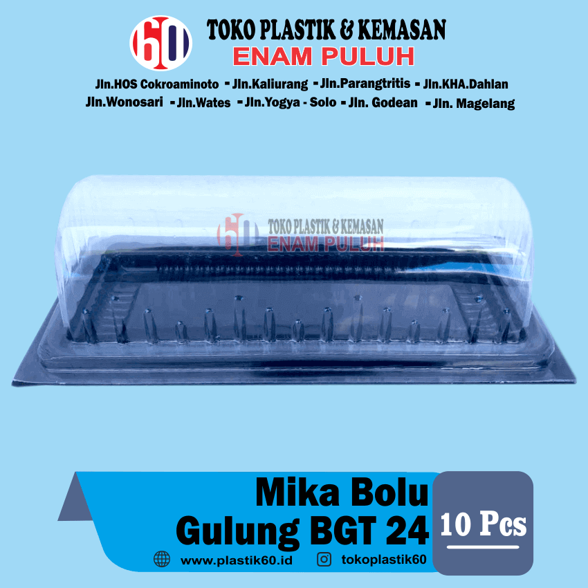 Mika bolu gulung BGT 24  + tutup (10 pcs)