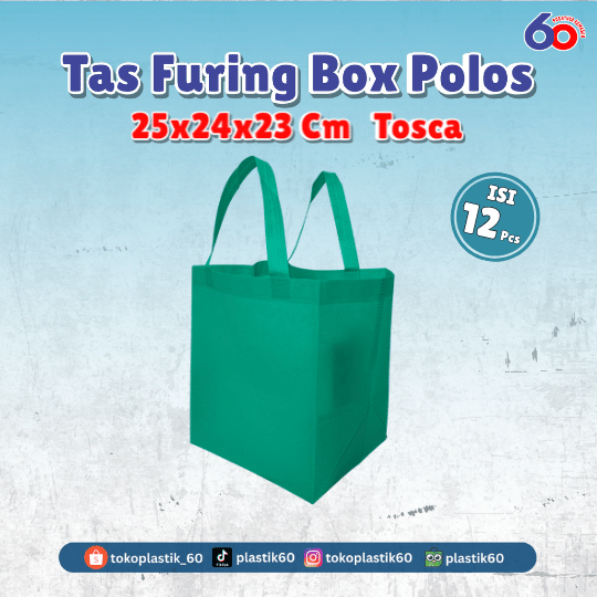 Tas Furing Box Polos 25x24x23 Tosca (12 pcs)