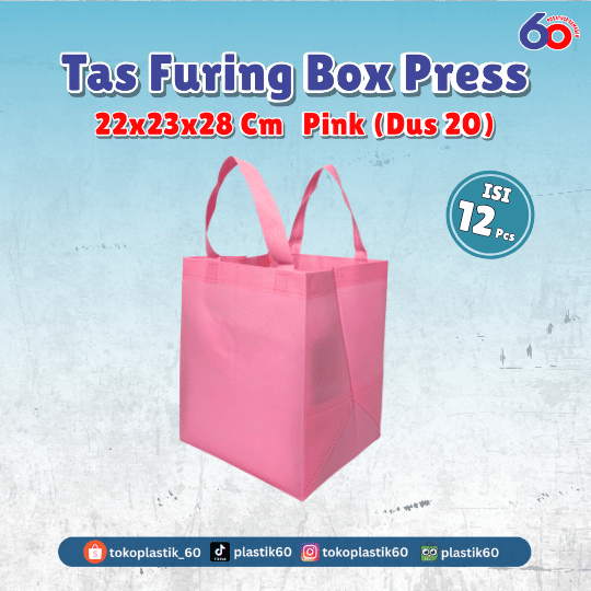 Tas Furing Box Press 22x23x28 Pink (Dus 20) (12 pcs)