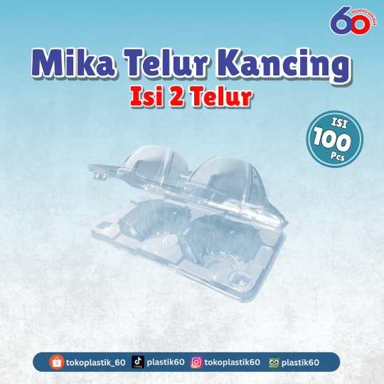 Mika Telur Ayam Kancing Isi 2 (100pcs)