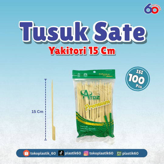 Tusuk Sate Yakitori 15 cm (1 pack)