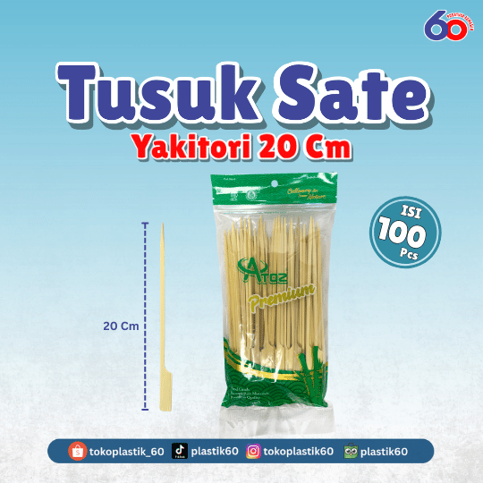 Tusuk Sate Yakitori 20 cm (1 pack)