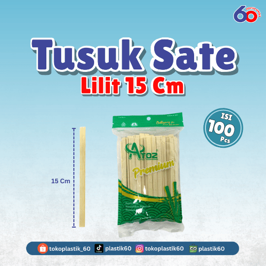 Tusuk Sate Lilit 15 cm (1 pack)