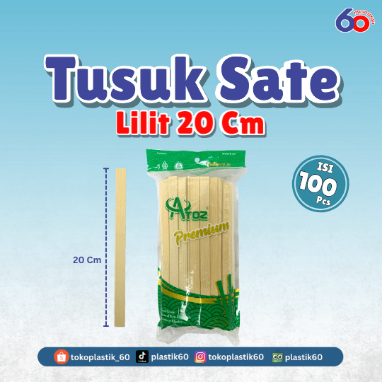 Tusuk Sate Lilit 20 cm (1 pack)