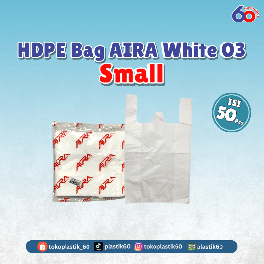 HDPE Bag AIRA White 03 Small ((50 pcs)