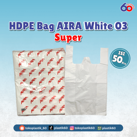 HDPE Bag AIRA White 03 Super (50 pcs)