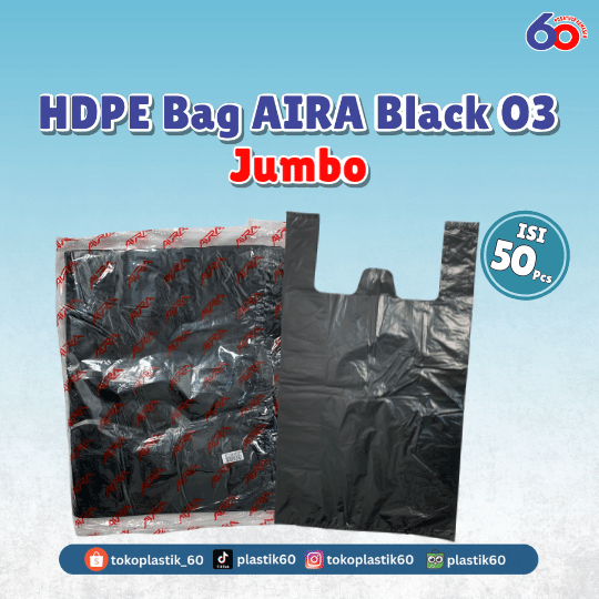 HDPE Bag AIRA Black 03 Jumbo (50 pcs)
