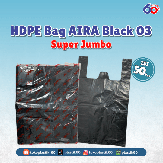 HDPE Bag AIRA Black 03 Super Jumbo (50 pcs)