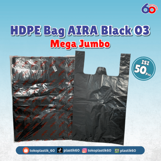 HDPE Bag AIRA Black 03 Mega Jumbo (50 pcs)
