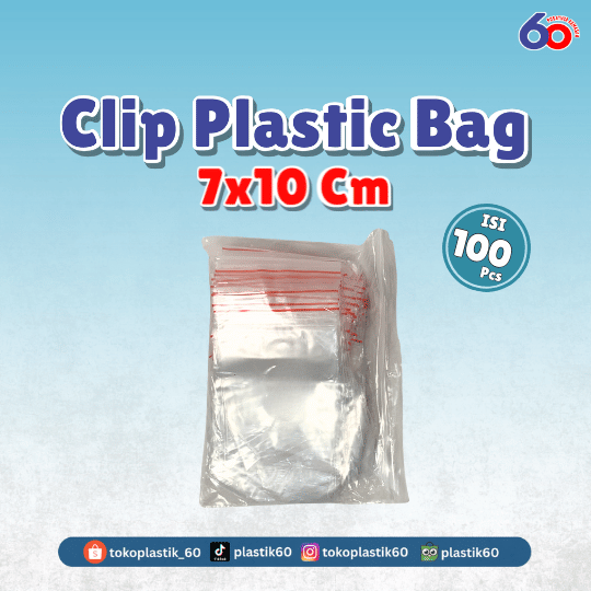 Clip Plastic Bag 7x10 cm (100 pcs)