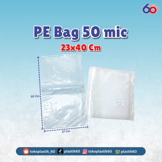 PE Bag 50 mic 23x40