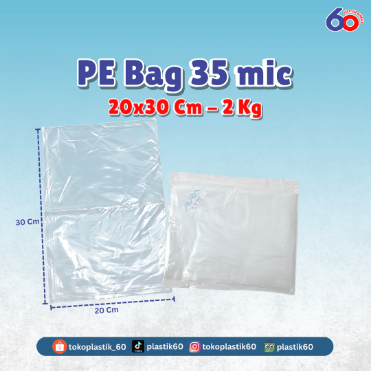 PE Bag 35 mic 20x30 2 Kg